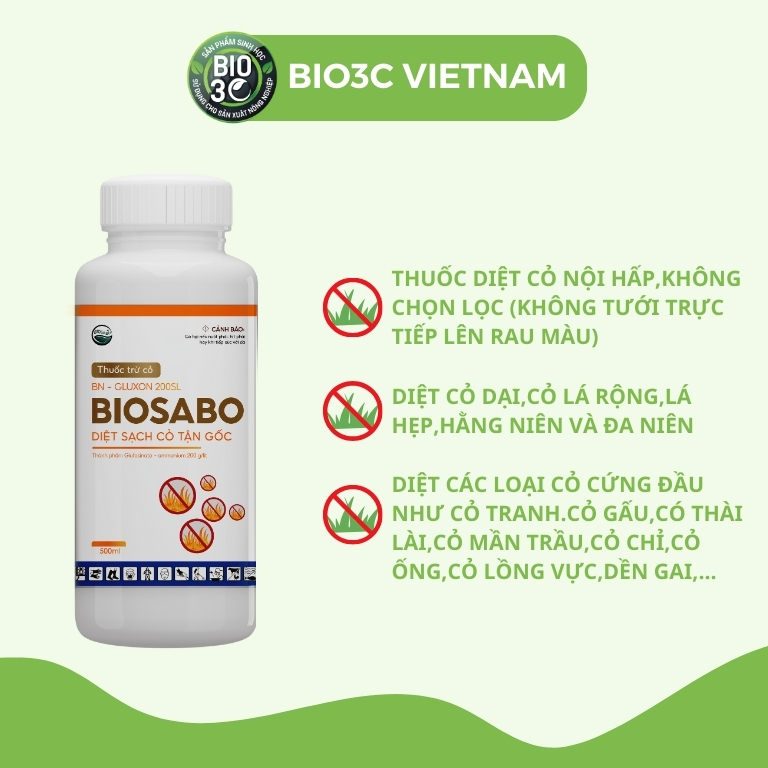 BIOSABO GLUXON diệt cỏ
